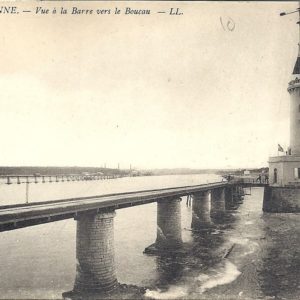 Vue à la Barre vers le Boucau
