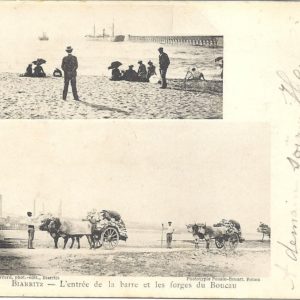 L'entrée de la barre et les forges du Boucau