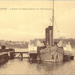 L'Adour à l'appontement de Blancpignon