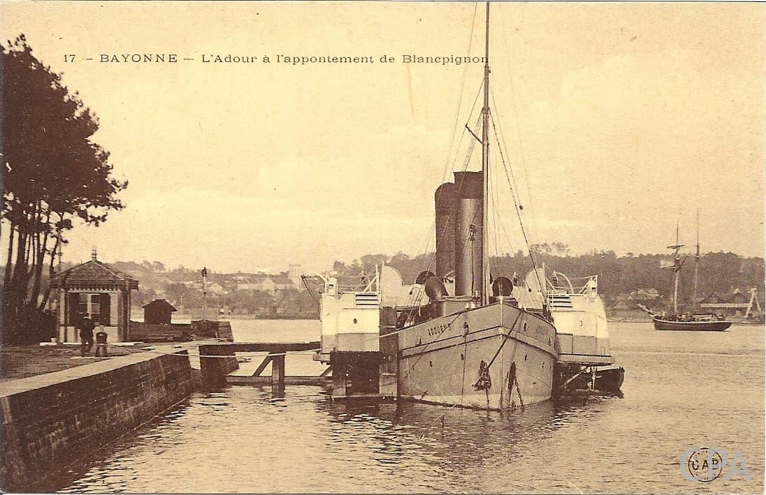 L'Adour à l'appontement de Blancpignon