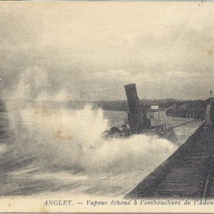 Vapeur échoué à l'embouchure de l'Adour