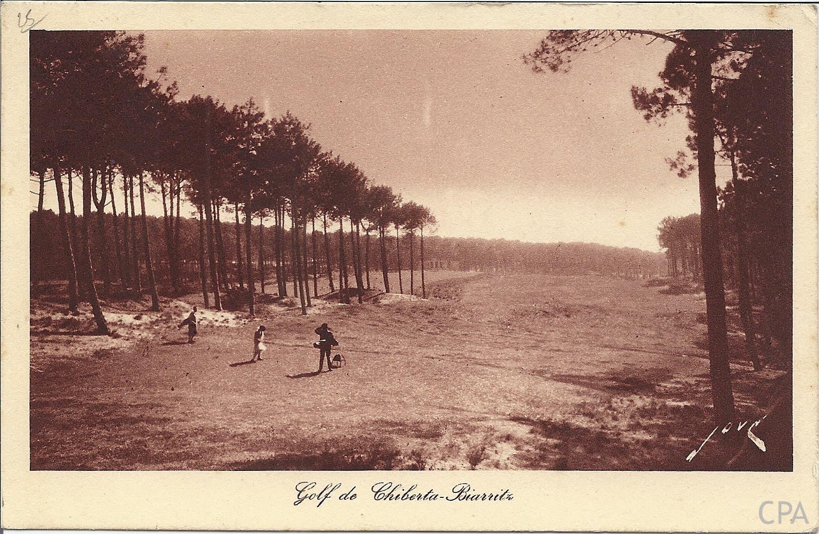 TOUTE LA FRANCE GOLF DE CHIBERTA - CHIBERTA-BIARRITZ (B.-P.). Départ du N°1 Departure from the N°1 Golf de Chiberta-Biarritz