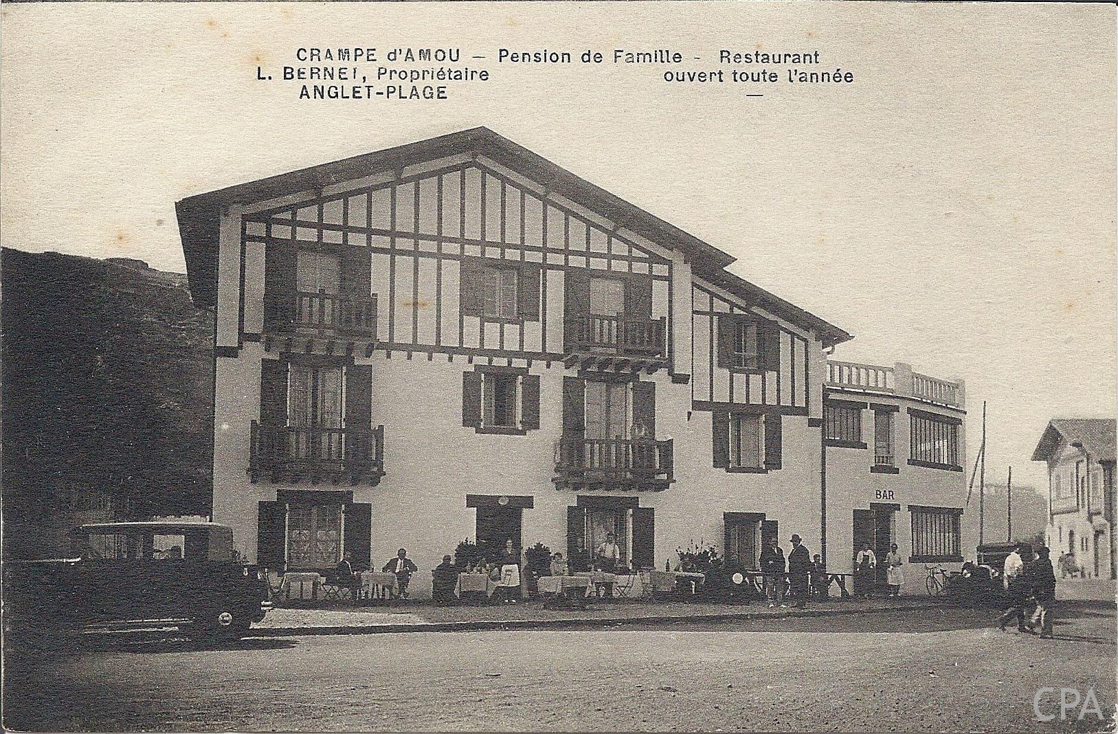 CRAMPE d'AMOU - Pension de Famille - Restaurant L. Bernei , Propriétaire Ouvert toute l'année ANGLET-PLAGE