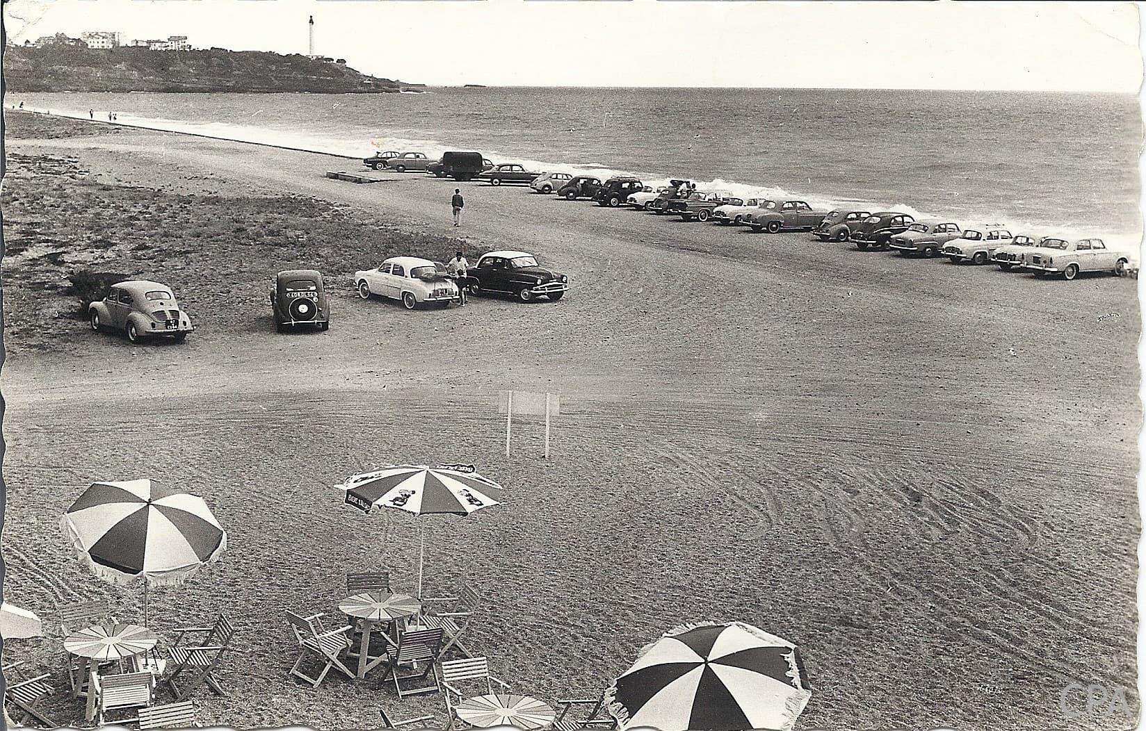 Chambre d'Amour La Plage et le Phare de Biarritz (vue prise de la terrasse de l'Hôtel MARINELLA)
