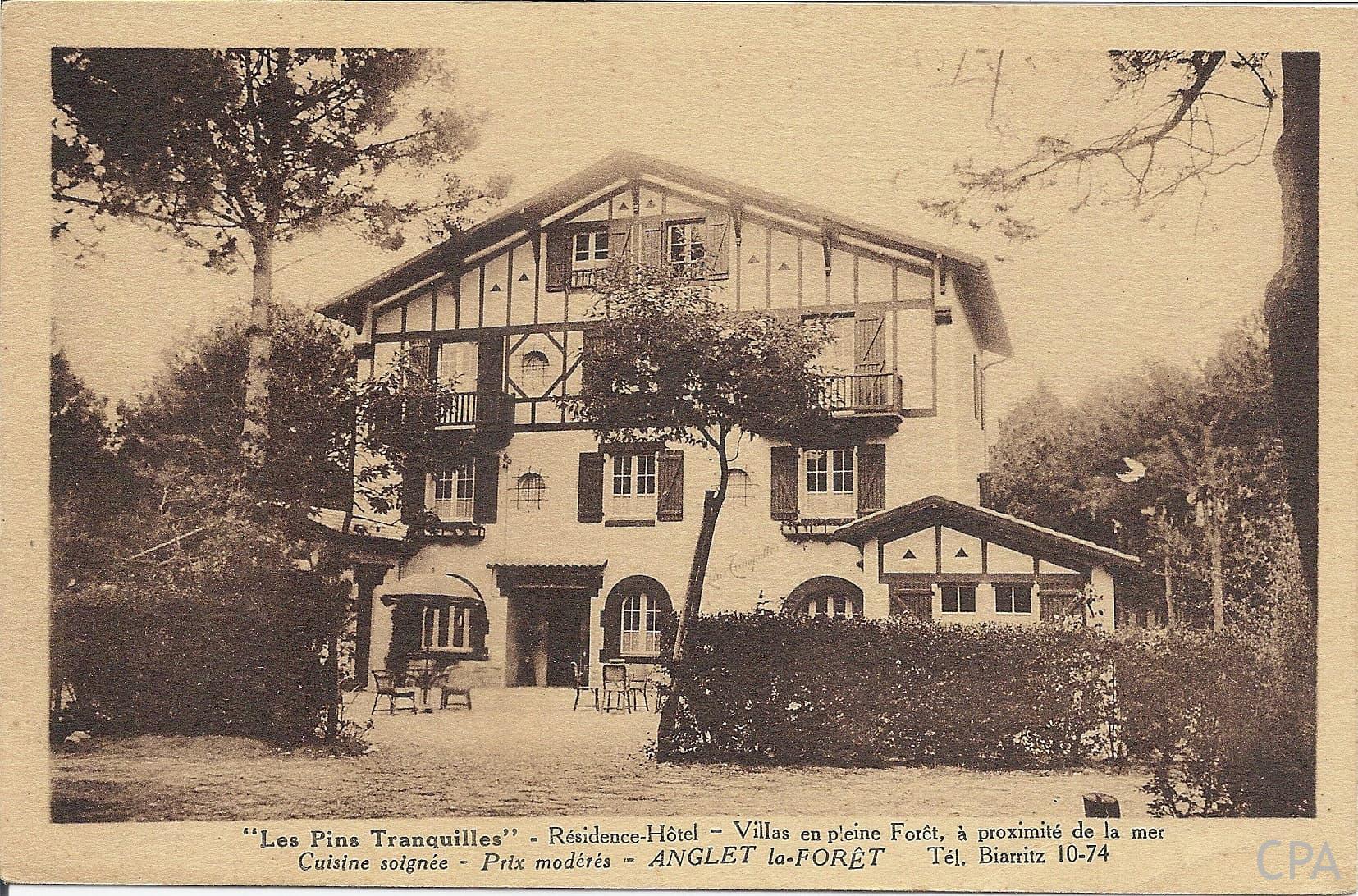 "Les Pins Tranquilles" Résidence Hôtel - Villa en pleine forêt, à proximité de la mer Cuisine soignée - Prix modérés ANGLET la-FORÊT