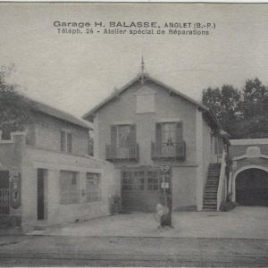 Garage H. BALASSE, ANGLET (B.-P.) Téléph. 24 - Atelier spécial de réparations