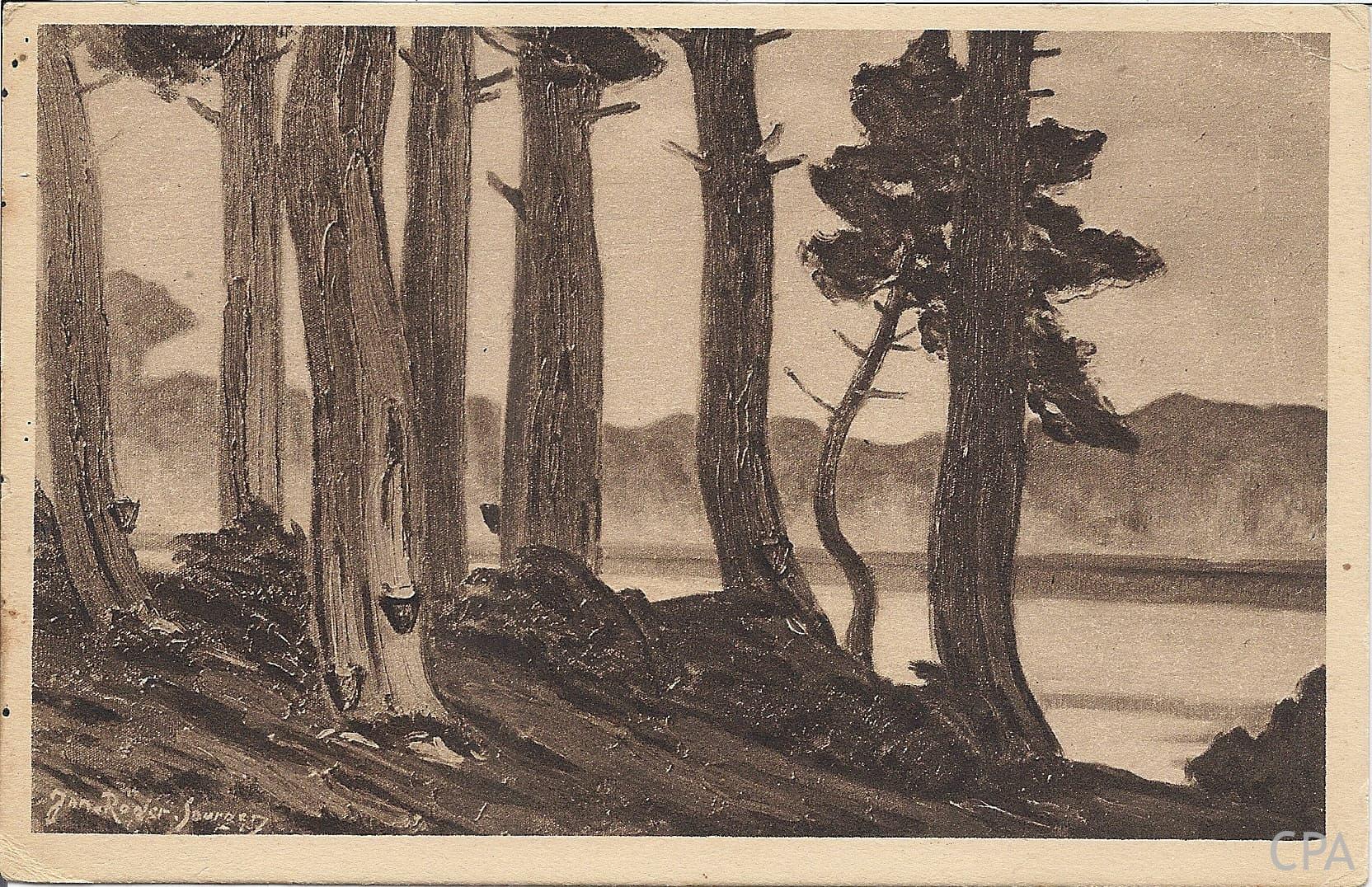 La Lande Pittoresque. L'Etang de Chiberta par Jean-Roger Sourgen : Nationale des Beaux-Arts