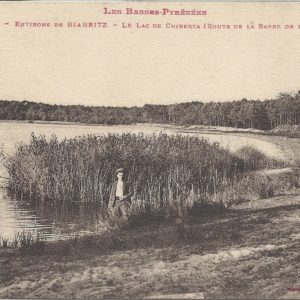 LES BASSES-PYRENEES - ENVIRONS DE BIARRITZ - LE LAC DE CHIBERTA (ROUTE DE LA BARRE DE L'ADOUR)