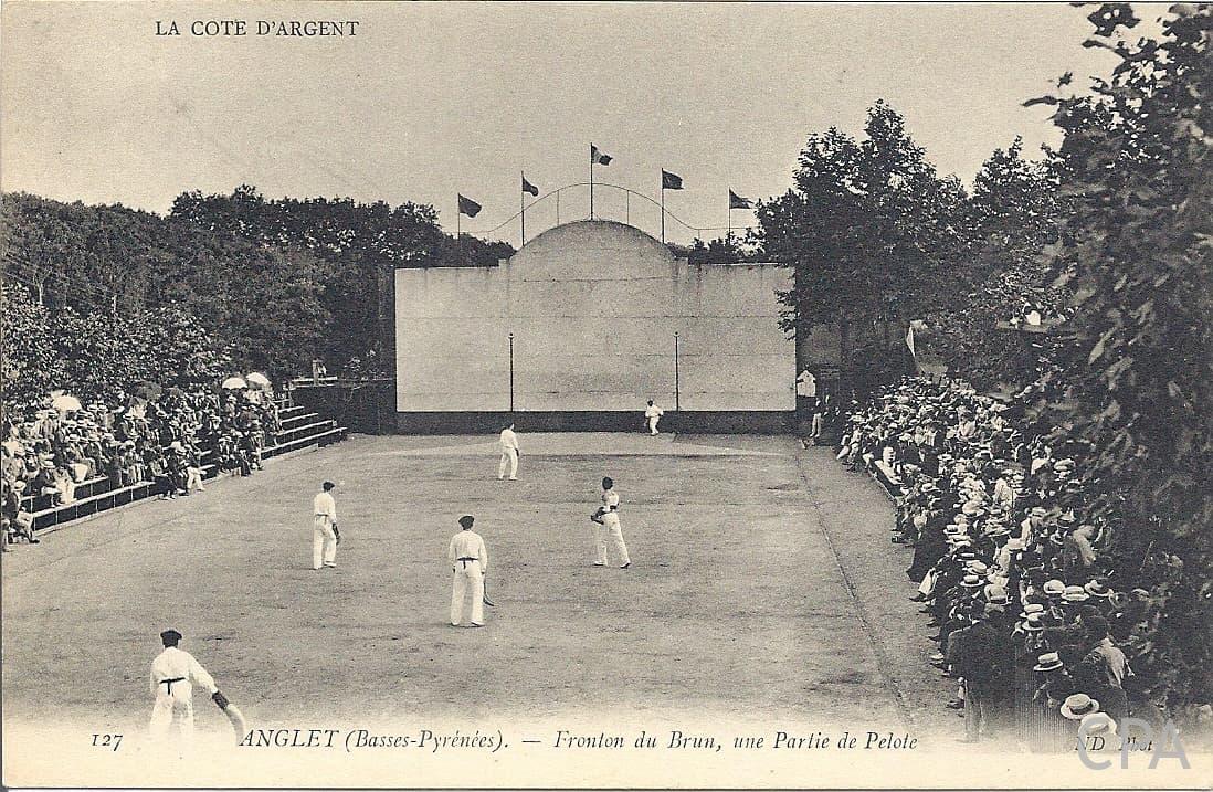 LA COTE D'ARGENT ANGLET (Basses Pyrénées) - Fronton du Brun, une Partie de Pelote