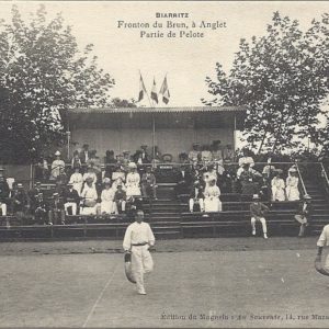 Fronton du Brun à Anglet Partie de Pelote