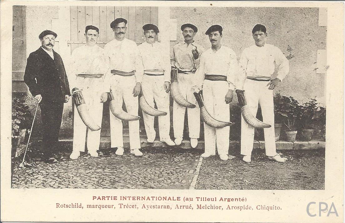 PARTIE INTERNATIONALE (au Tilleul Argenté) Rotschild, marqueur, Trécet, Ayestaran, Arrué, Melchior, Arospide, Chiquito