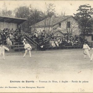 Fronton du Brun, à Anglet - Partie de pelote