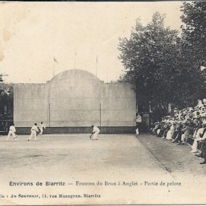 Fronton du Brun à Anglet - Partie de pelote
