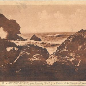 ANGLET-PLAGE, près Biarritz (B.-P). - Rochers de la Chambre d'Amour