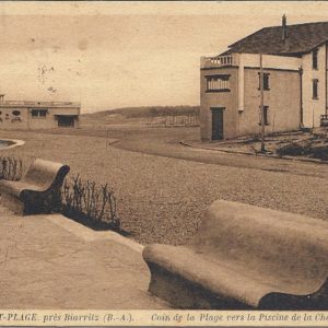 ANGLET-PLAGE. près Biarritz (B.-A). Coin de la Plage vers la Piscine de la Chambre-d'Amour
