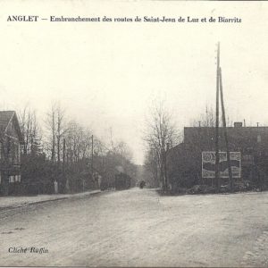 Embranchement des routes de Saint-Jean de Luz et de Biarritz