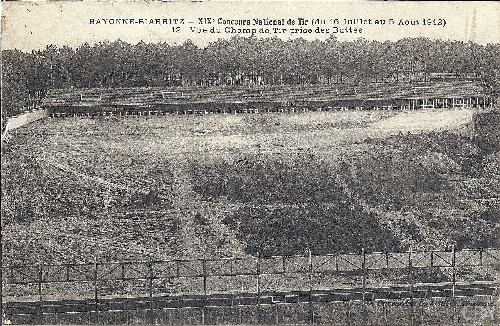 XIXe Concours National de Tir (du 16 Juillet au 5 Août 1912) - 12 Vue du Champ de Tir prise des Buttes