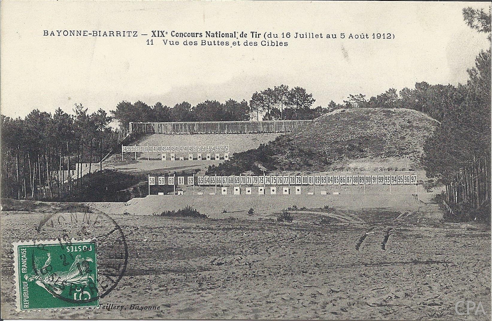 XIXe Concours National de Tir (du 16 Juillet au 5 Août 1912) - 11 Vue des Buttes et des Cibles