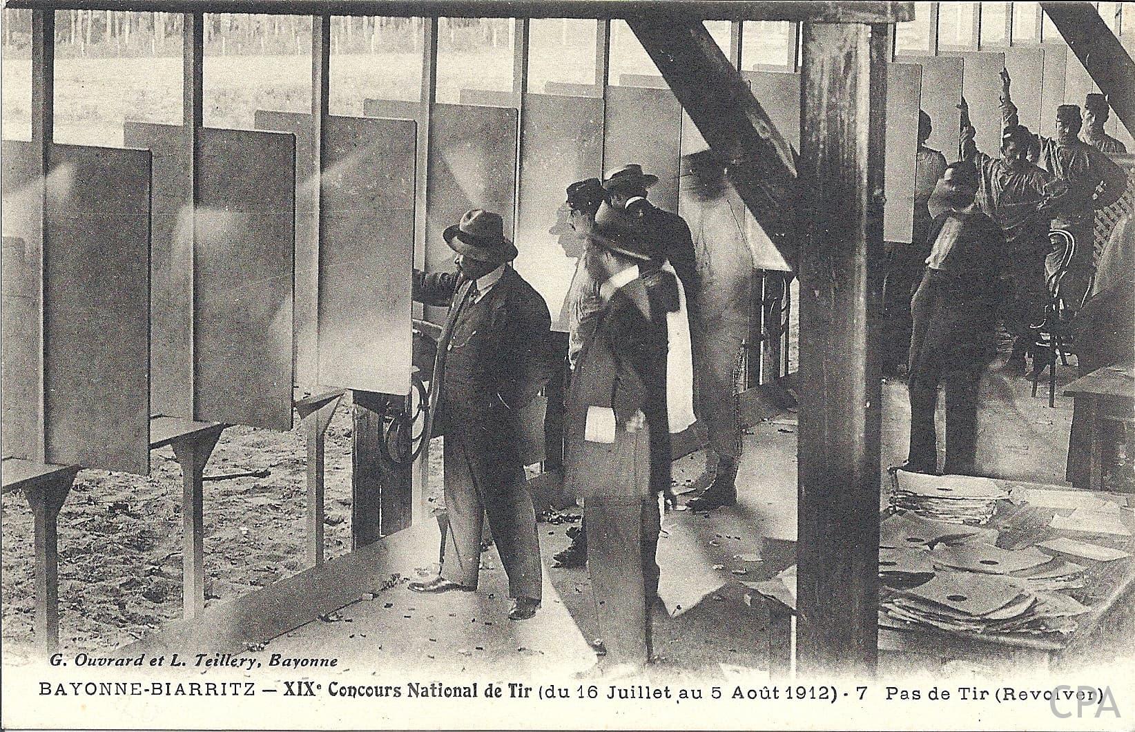 XIXe Concours National de Tir (du 16 Juillet au 5 Août 1912) - 7 Pas de Tir (Révolver)