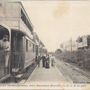 (Basses-Pyrénées), entre Bayonne et Biarritz - le B.A.B. en gare