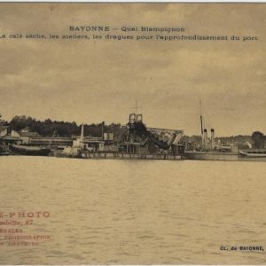 Quai Blampignon La Cale sèche, les ateliers, les dragues pour l'approfondissement du port