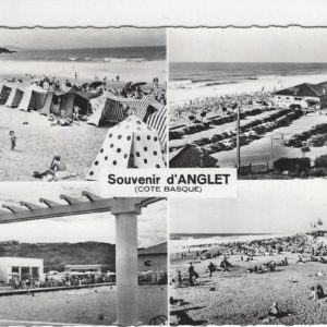 Souvenir d'ANGLET (COTE BASQUE) La Plage et la Piscine