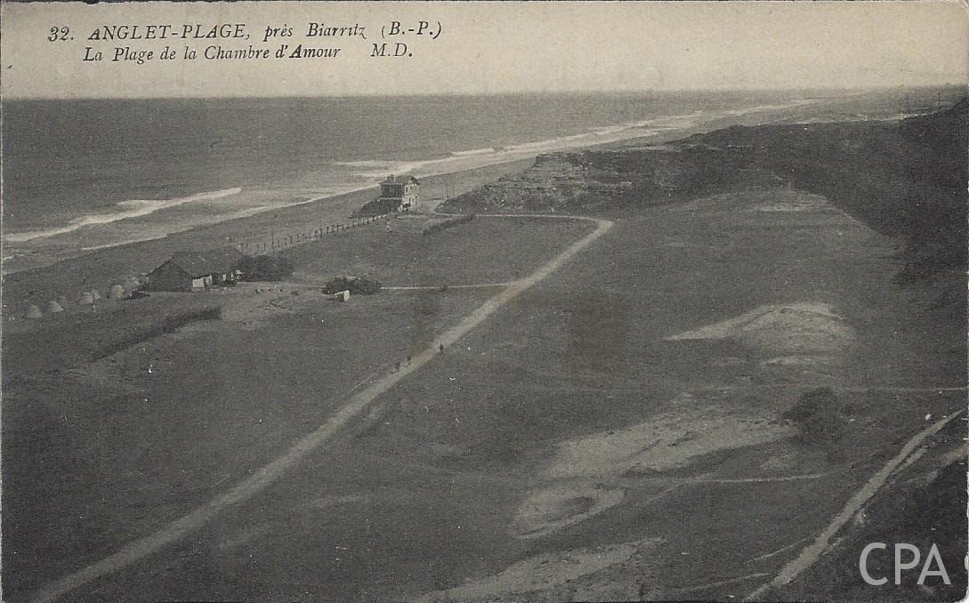 PLAGE, prés Biarritz (B.-P.) La Plage de la Chambre d'Amour
