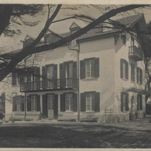Inscription manuscrite "Le Colombier" Anglet chambre d'Amour Propriété de la Contesse Missiedy