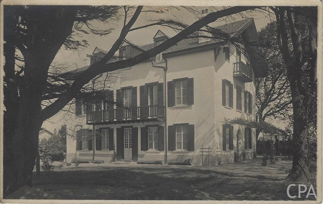 Inscription manuscrite "Le Colombier" Anglet chambre d'Amour Propriété de la Contesse Missiedy