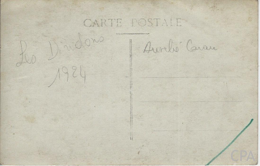 carte photo Les Genêts d'Anglet théâtre "Les Dindons" 1924 – Image 2