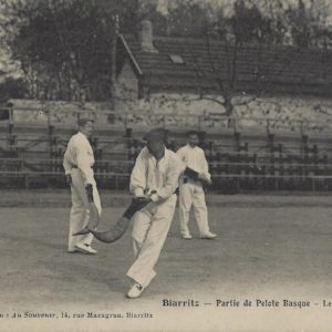 Partie de Pelote Basque - Le renvoi de la pelote