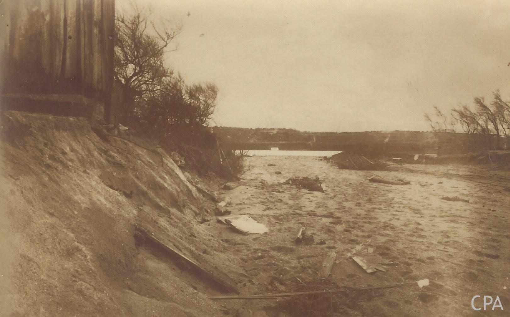 La côte Atlantique ravagée par le raz-de-marée le 9 Janvier 1924