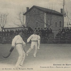 Fronton du Brun - Partie de pelote - Chiquito et Héguy