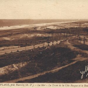 ANGLET-PLAGE, Près Biarritz (B.-P) - La Mer - Le Tram de la Côte Basque et le Boulevard